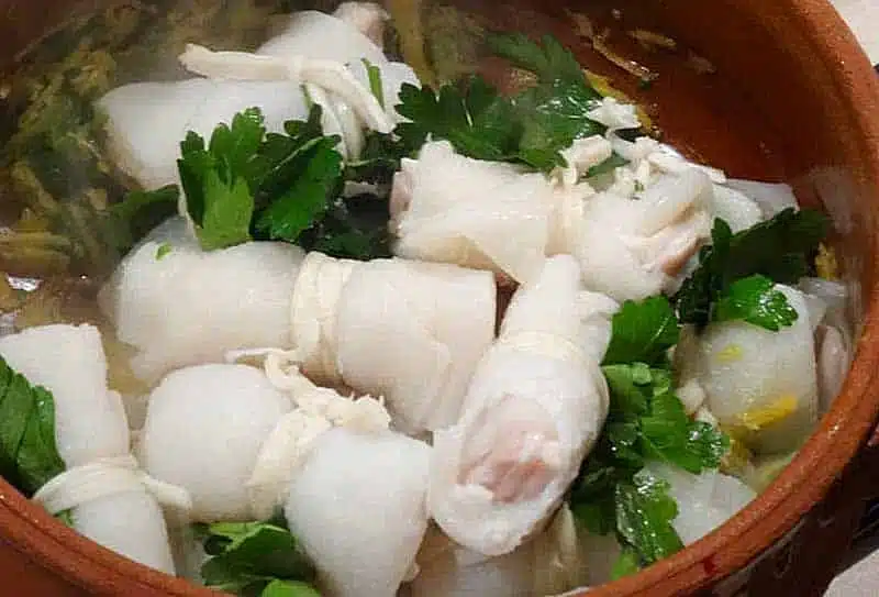 Recipe: white tripe rolls of Locorotondo