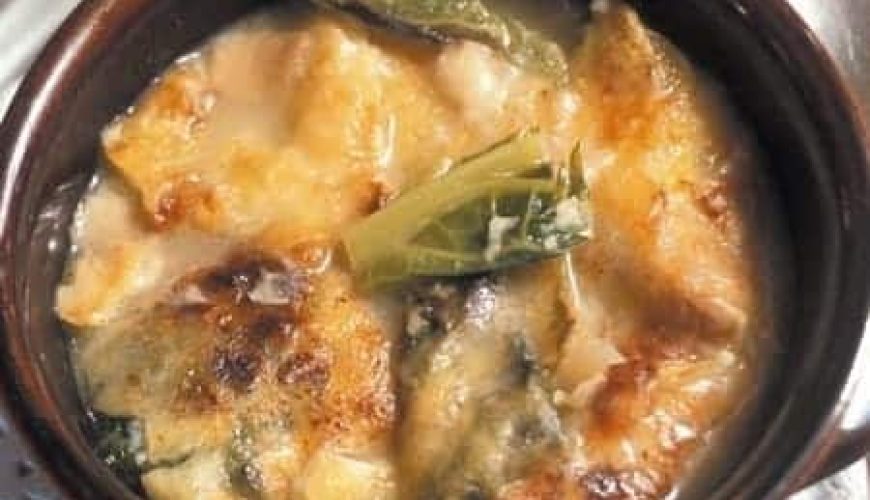 Recipe: Soup with DOP fontina cheese and black bread from Etroubles