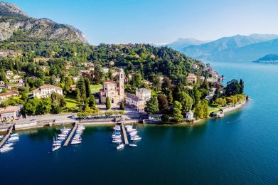 Tremezzo,-,Lake,Como,(it),-,Aerial,Overview,To,The
