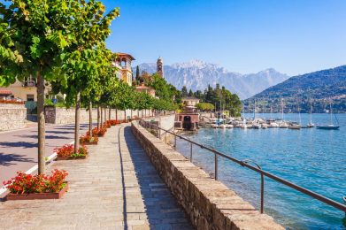 Panorama,Landscape,On,Beatiful,Lake,Como,In,Tremezzina,,Lombardy,,Italy.