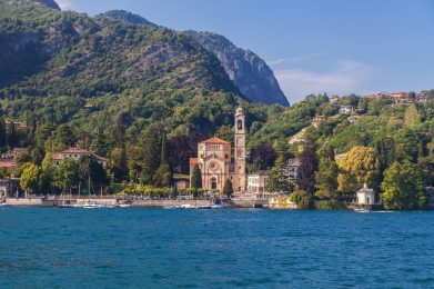 The,Church,Of,Saint,Lorenzo,In,Tremezzo,,Lombardy,Region,,Italy