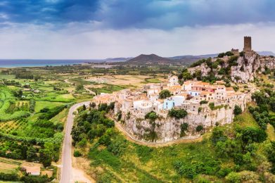 Posada,Town,In,The,Province,Of,Nuoro,In,The,Italian
