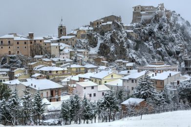 Bagnoli del Trigno HDR neve panorama