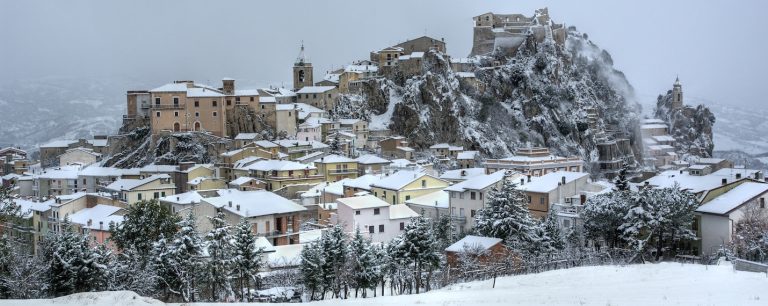 Bagnoli del Trigno HDR neve panorama