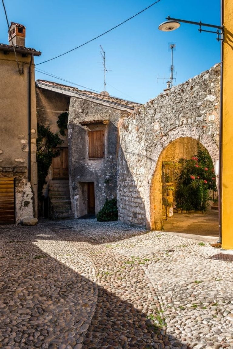 old town in Malcesine at Lake Garda