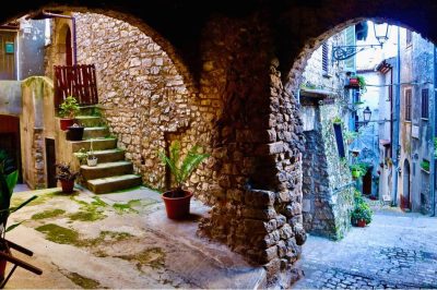 Bassiano, the medieval village