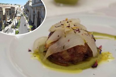 Video: Palazzolo Acreide sausage meatball on Arancia di Ribera DOP pesto