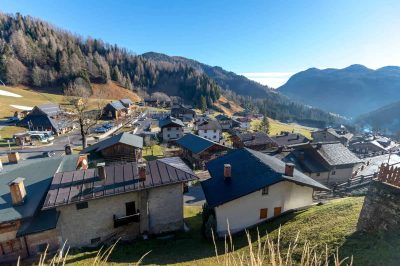 The ghost town of Maina stands next to Sauris