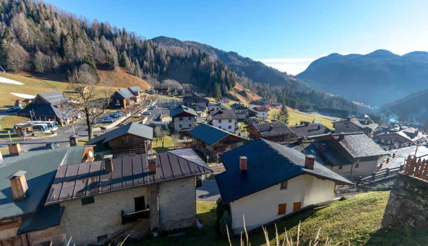 The ghost town of Maina stands next to Sauris