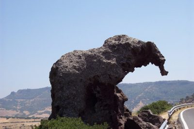 The Rock of the Elephant in Castelsardo and its domus da janas
