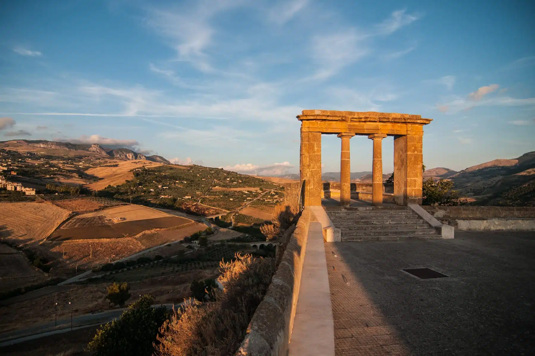 Terrazzo belvedere a Sambuca di Sicilia