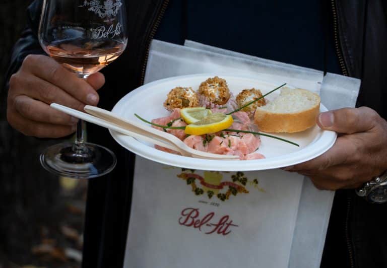 Degustazione vino rosato Bel Sit