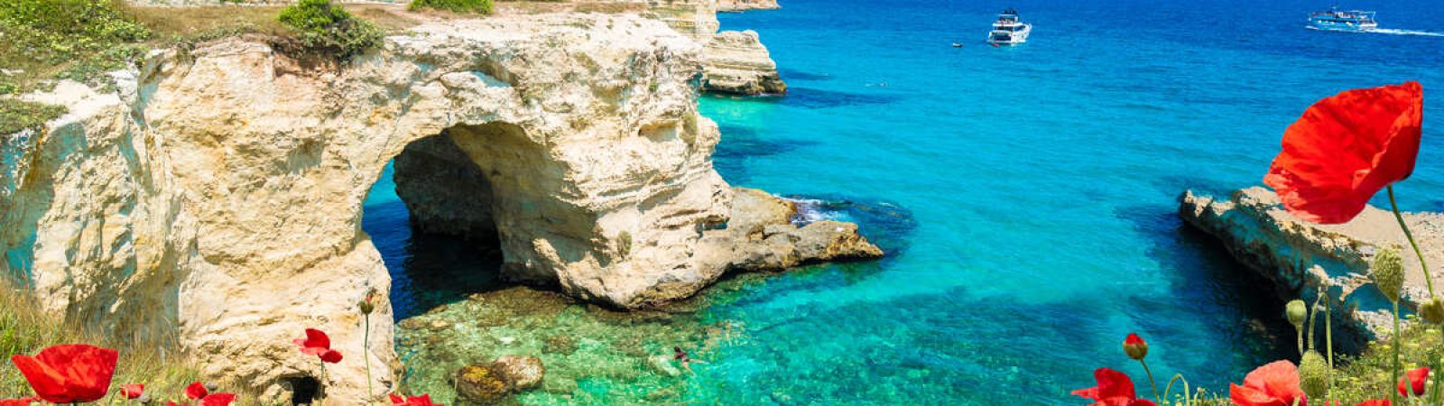 Stacks of Torre Sant Andrea, Salento coast,