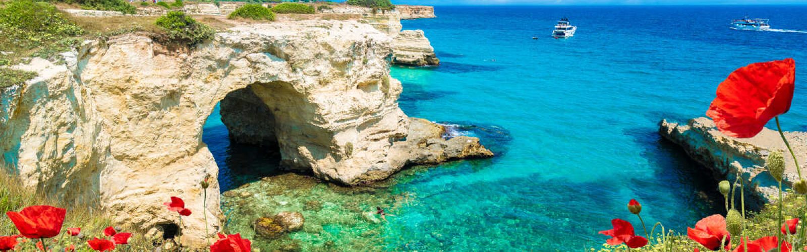 Stacks of Torre Sant Andrea, Salento coast,