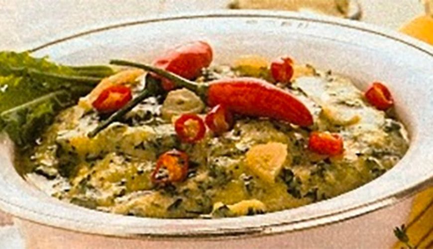 Recipe: green polenta with the
