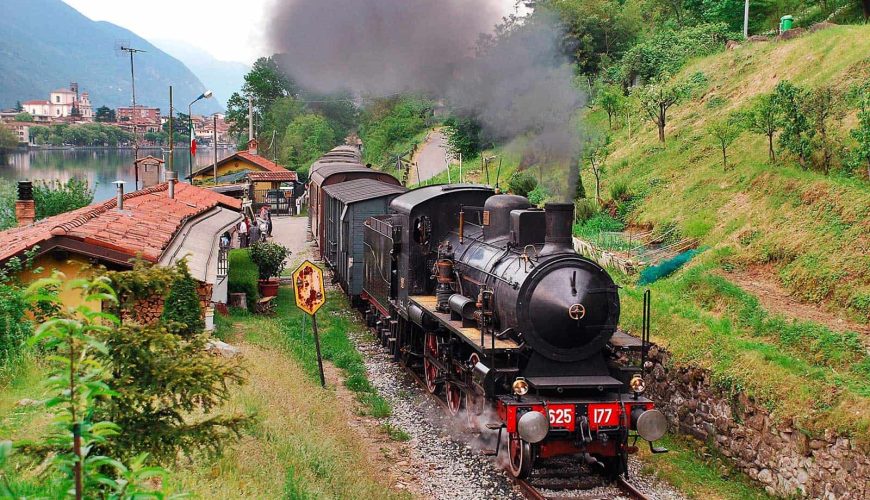 Trains of desires towards lake and among the villages