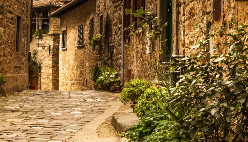 The Slow road starts from Montefioralle