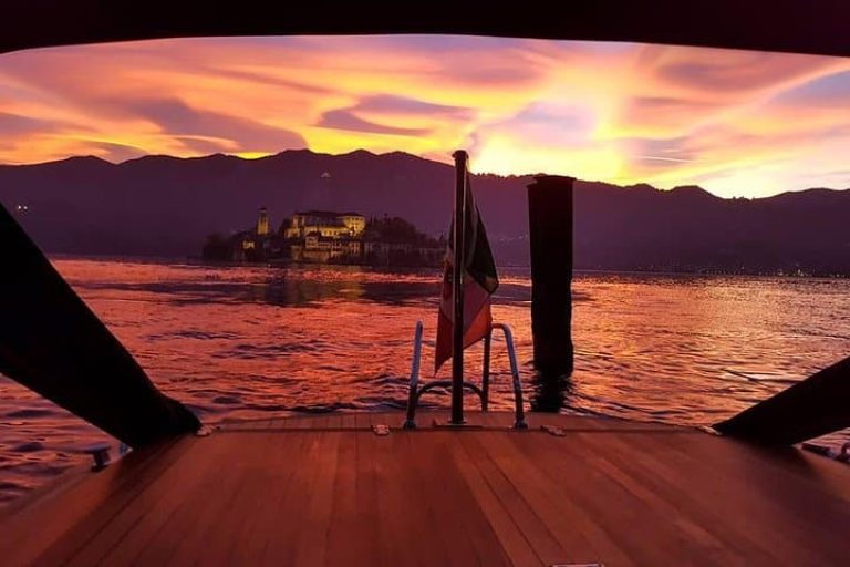 Romantic evening cruise on Lake Orta