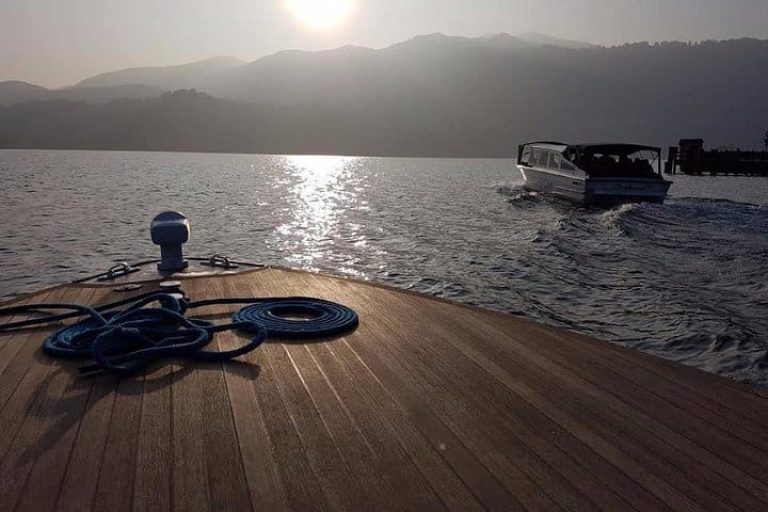 Romantic evening cruise on Lake Orta