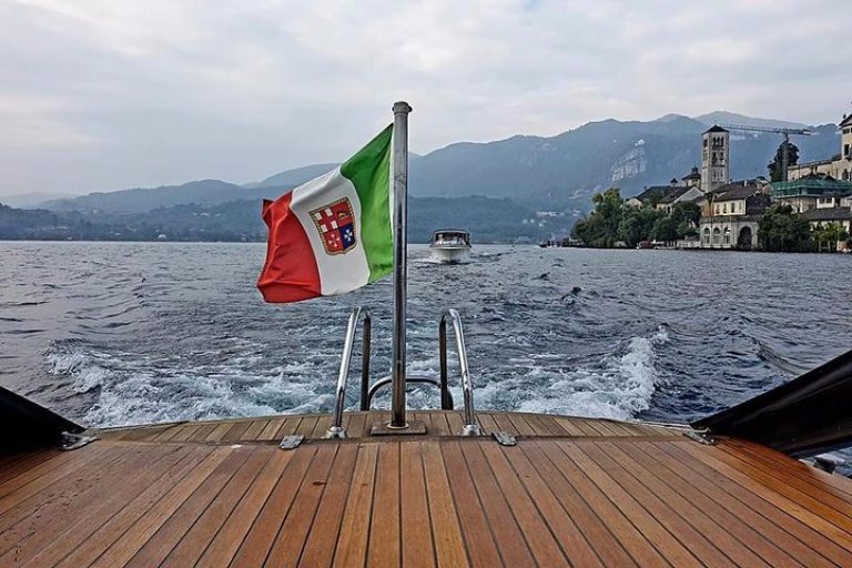 Romantic evening cruise on Lake Orta