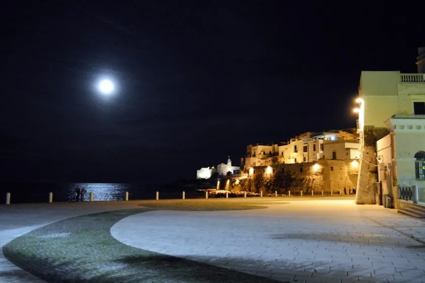 Vieste in notturna