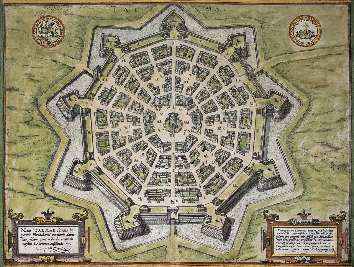 La pianta di Palmanova