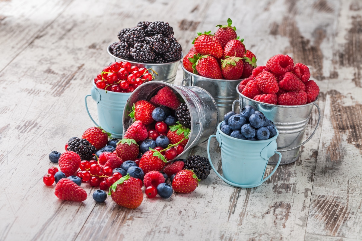 Mirtilli e fragole
