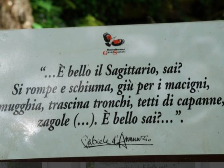 un cartello con testo nero