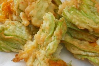 Ricetta: Fiori di Zucca Fritti e Ripieni di Finale Ligure