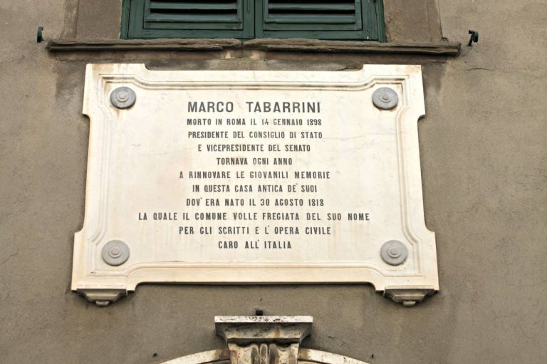 Targa per Marco Tabarrini a Pomarance - Matteo Bimonte