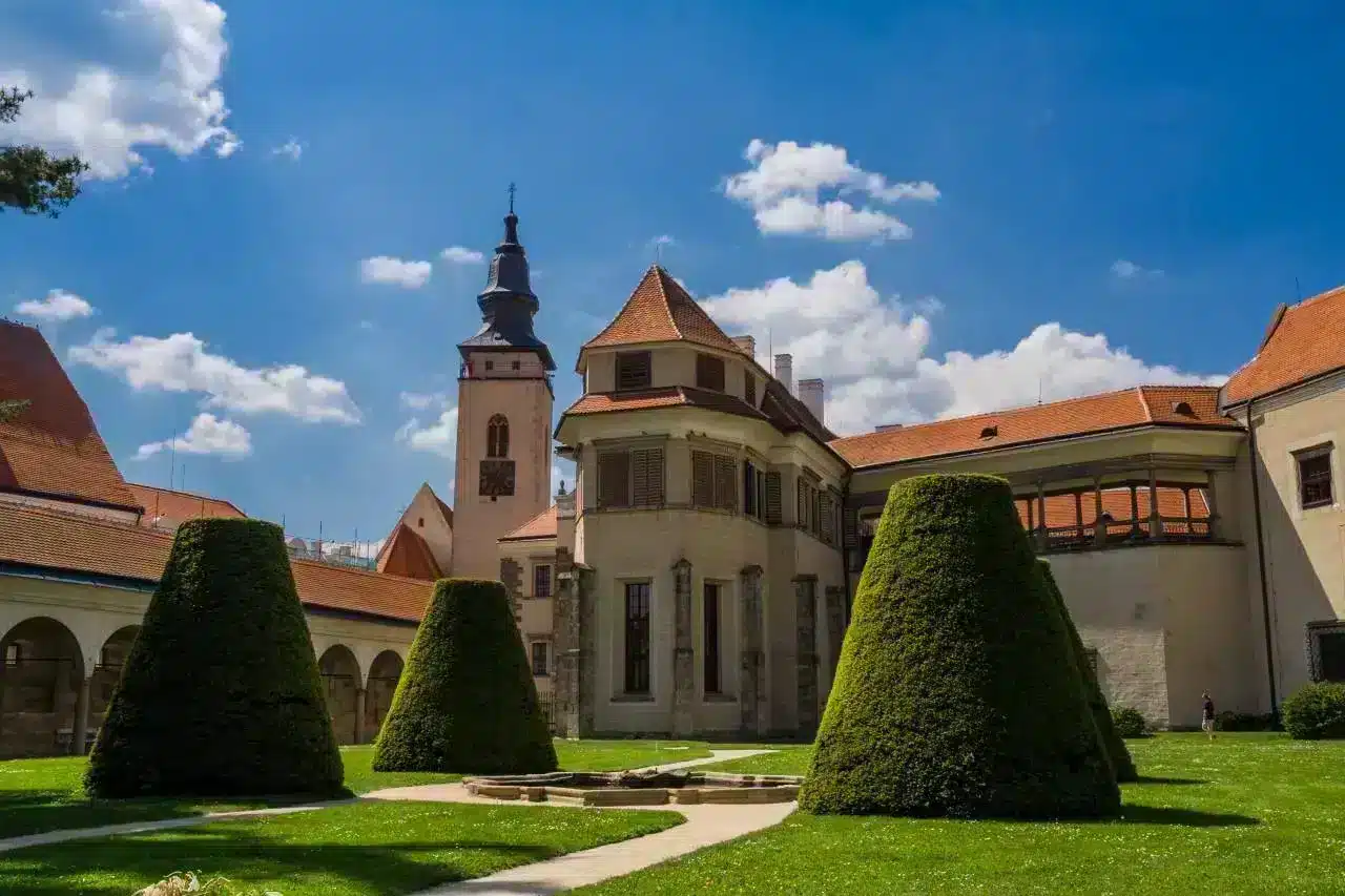 Il Castello di Telc e il giardino