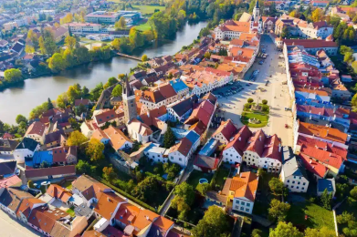 Telč dall'alto