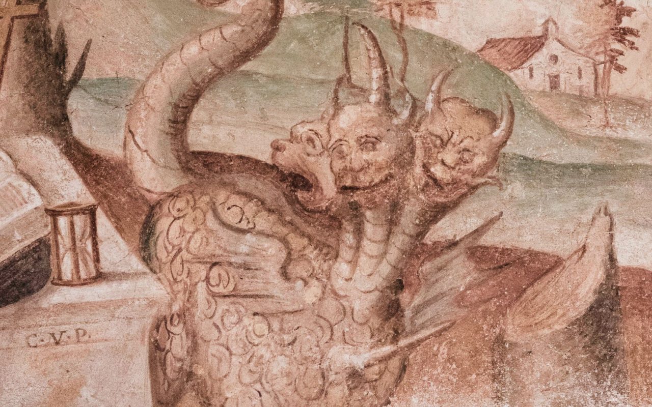 Frammenti d'Arte in Valbelluna 1 Particolare affresco chiesa Sant'Antonio Bardies