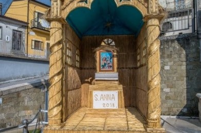 Il Carro di Grano in onore di Sant'Anna, Savignano Irpino - foto di Fiore Silvestro Barbato