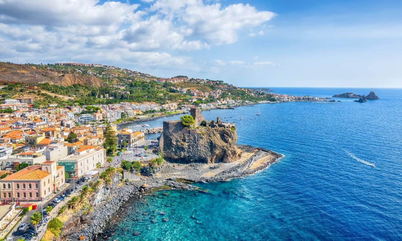 View of the Castle of Aci Castello - Depositphotos