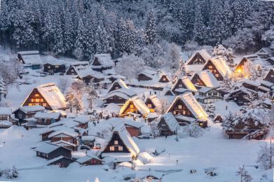 Shirakawa-go innevata
