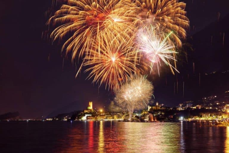 Fireworks display to mark the feast of Saint Anna