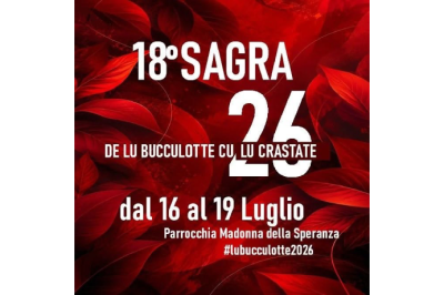 Sagra de lu Bucculotte cu lu Crastate