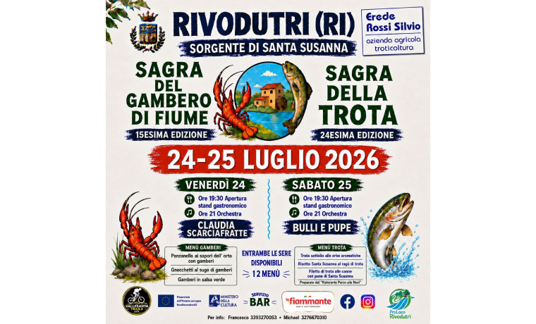 Sagra della Trota e del Gambero di Fiume