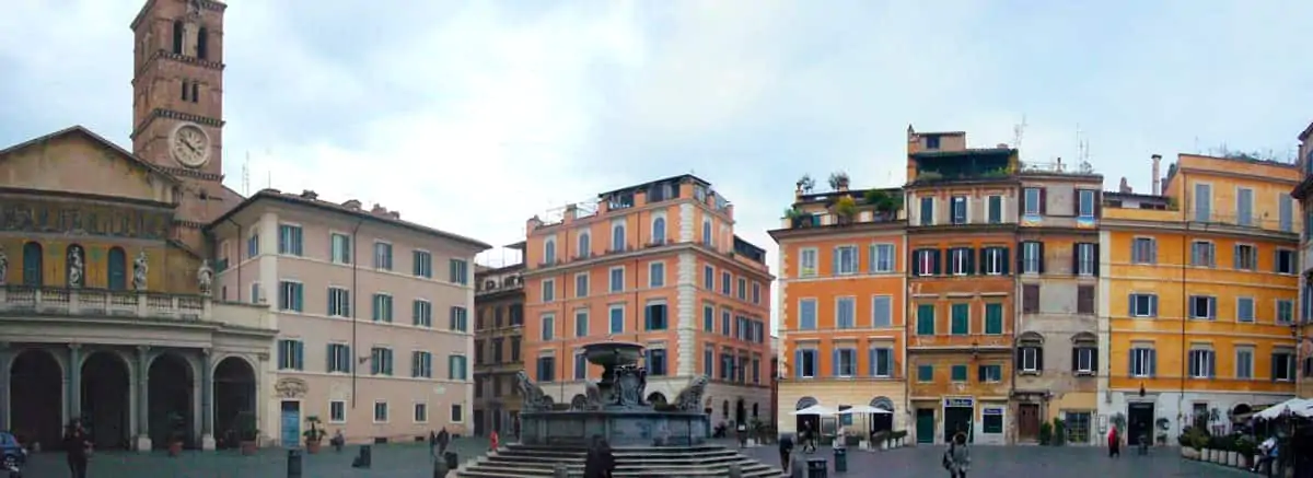 Roma e la sua Trastevere, come un pittoresco borgo al di là del Tevere