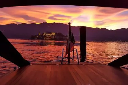Romantic evening cruise on Lake Orta