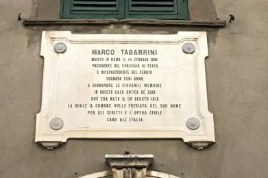 Targa per Marco Tabarrini a Pomarance - Matteo Bimonte