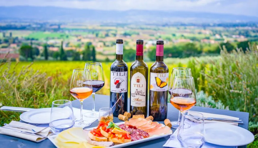 Degustazione con Vista sulla valle di Assisi